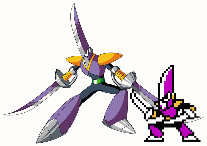 Illustration for article titled Mega Man 10 Robot Masters Sprites Vs. Art